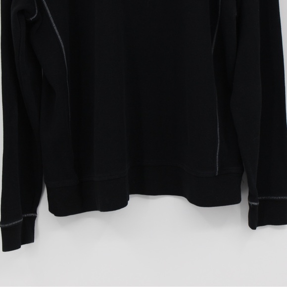 TOMMY BAHAMAS Quarter Zip Jacket Black Blue Size Large - Picture 2 of 12